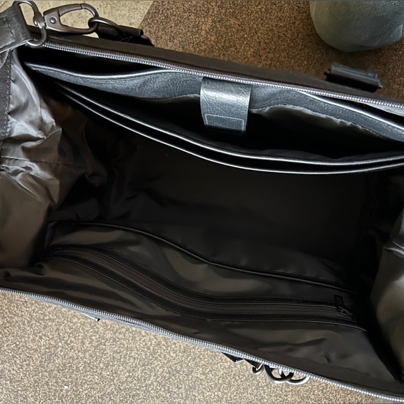 Beis The Convertible Mini Weekender in Black - Picture 8 of 10